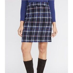 Laura Ashley tartan skirt Womens sz 16 plaid academia career timeless office New